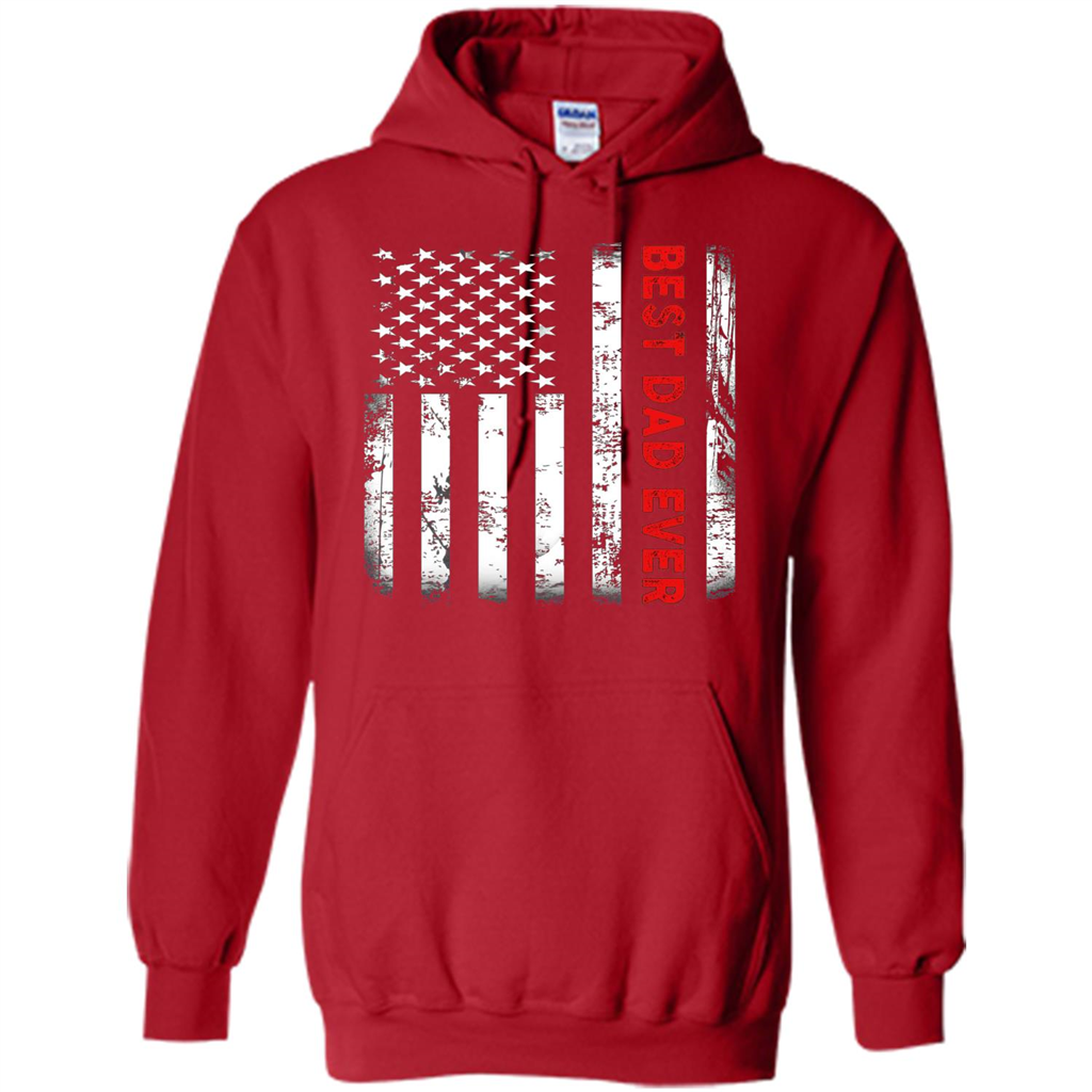 Fathers Day T-shirt Best Dad Ever Red