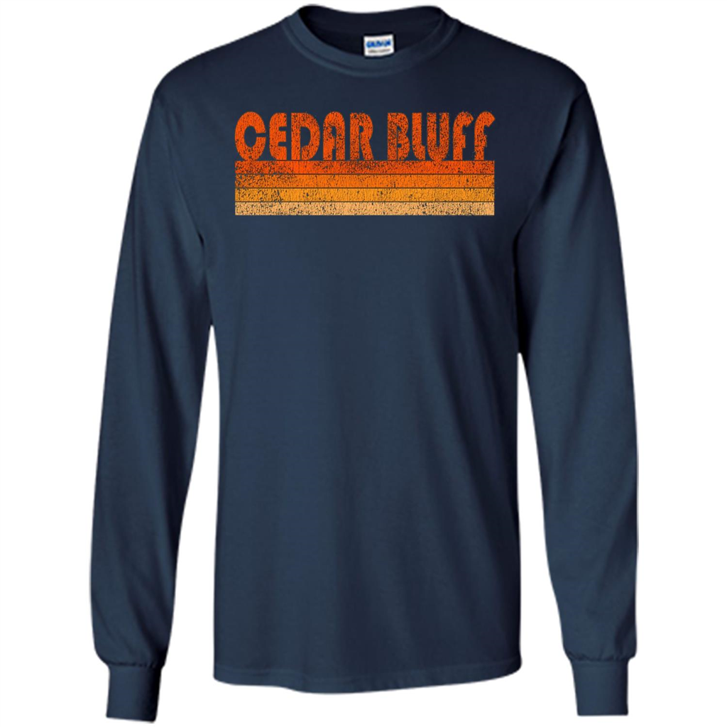 Vintage Retro Cedar Bluff Alabama T-shirt Navy