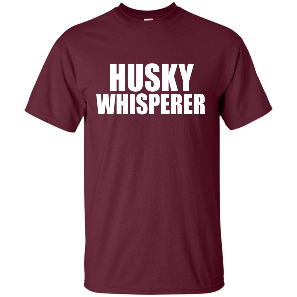 Husky Whisperer T-shirt Maroon