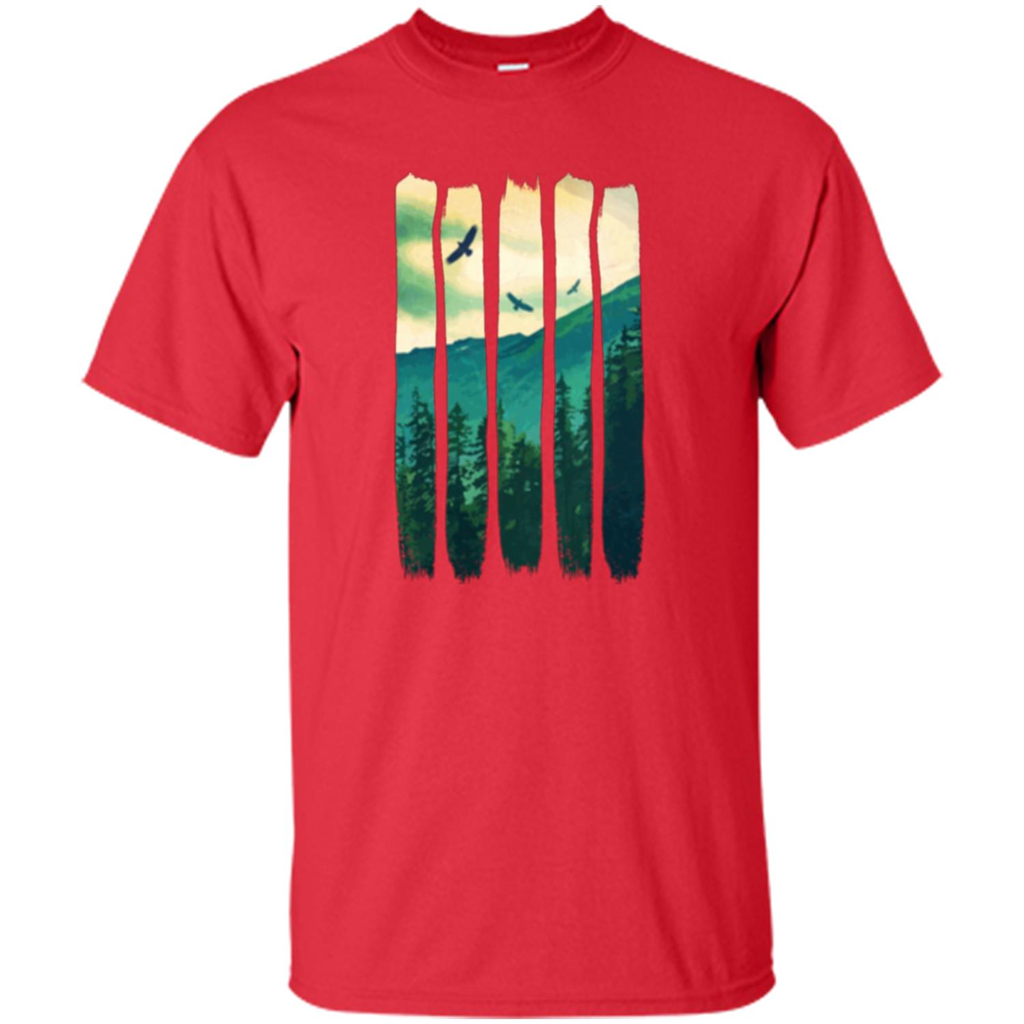 Vintage Mountain T-shirt Red