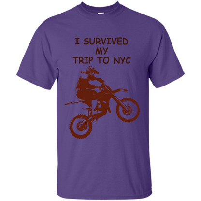 I Survived My Trip To NYC T-shirt Purple