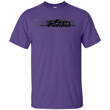 Movie T-shirt Fast And Furious Purple
