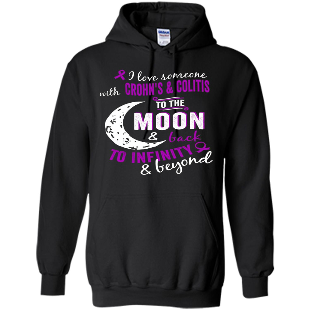 Crohn's and Colitis Awareness T-shirt Black