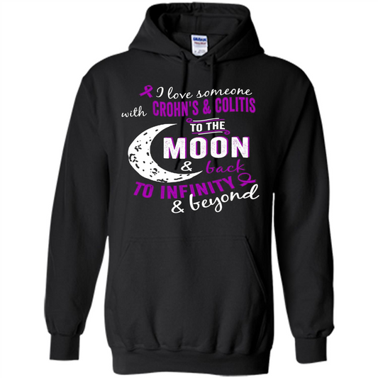 Crohn's and Colitis Awareness T-shirt Black