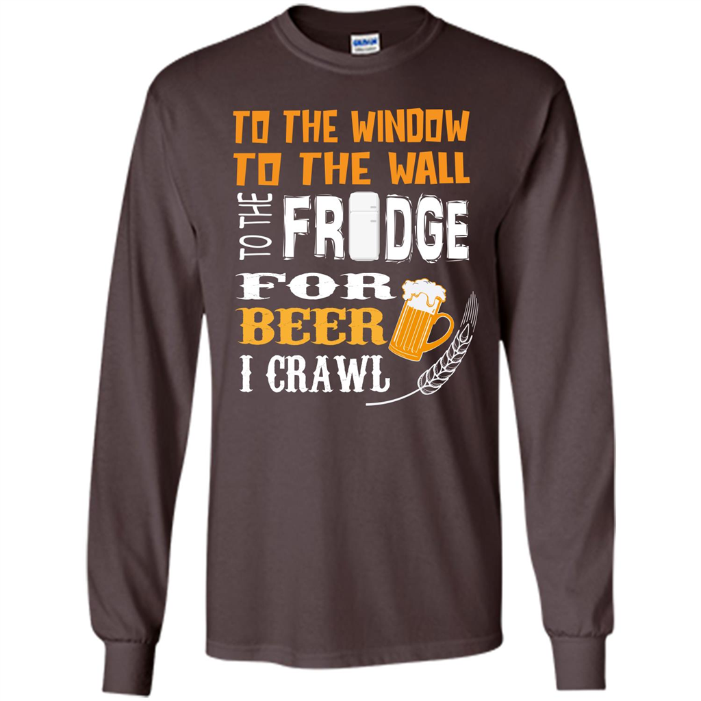 Beer. For Beer I Crawl T-shirt Dark Chocolate