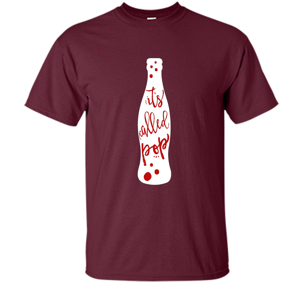 It's Called POP - funny debate handwritten style tshirt t-shirt Maroon