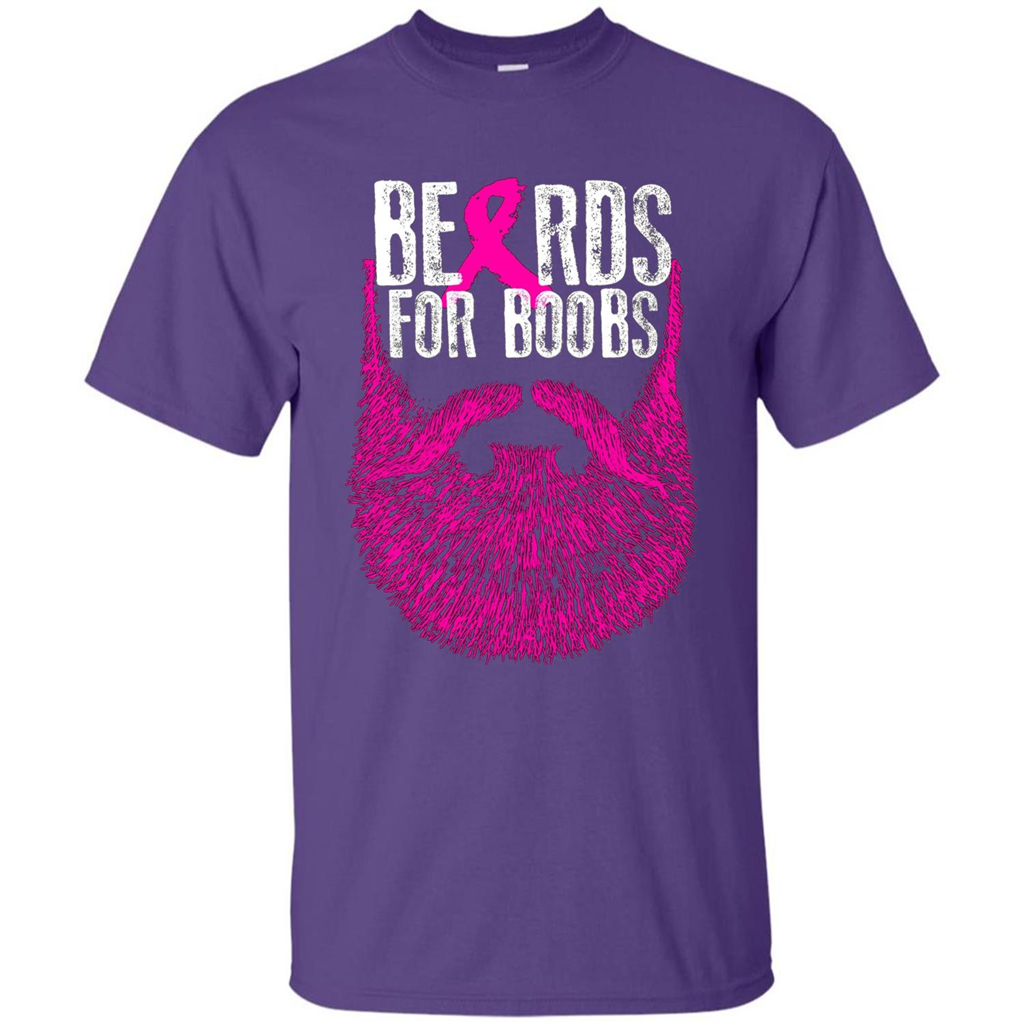 Beards For Boobs T-shirt Purple