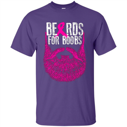 Beards For Boobs T-shirt Purple