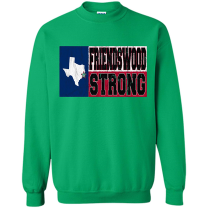 Friendswood Strong - Texas Flag - Friendswood Pride T-shirt Irish Green