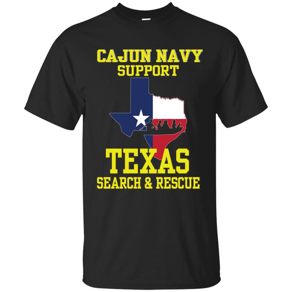 Cajun Navy Support Texas Search And Rescue T-shirt Black