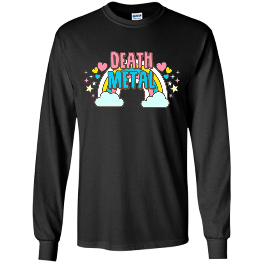 Death Metal Rainbow Cute T-Shirt Black