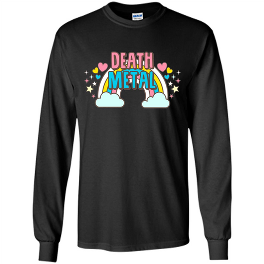 Death Metal Rainbow Cute T-Shirt Black