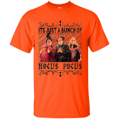 It'S Just A Bunch Of Hocus Pocus Halloween T-shirt Orange