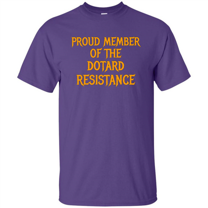 American President T-shirt Proud Member Of The Dotard Resistance T-shirt Purple