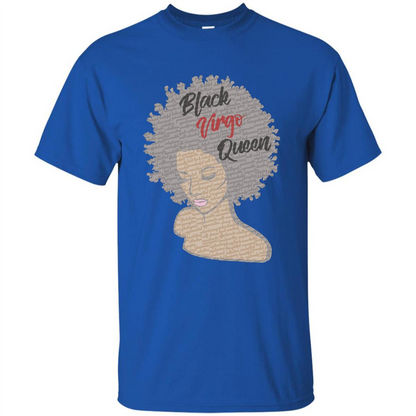 Black Virgo Queen T-shirt Royal
