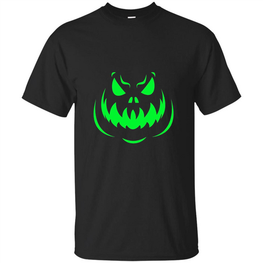Scary Face Halloween T-shirt Black