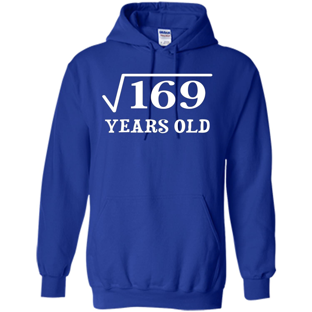 Square Root of 169 T-shirt 13th birthday T-shirt Royal