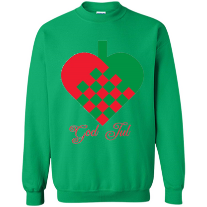 God Jul Merry Christmas T-shirt Irish Green