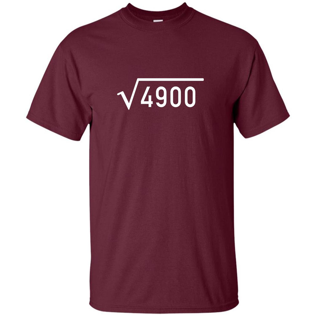 Funny Birthday T-shirt 70th Birthday T-shirt Maroon