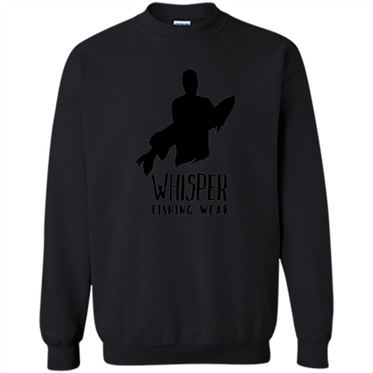 Fishing Lover T-shirt Whisper Fishing Wear Black