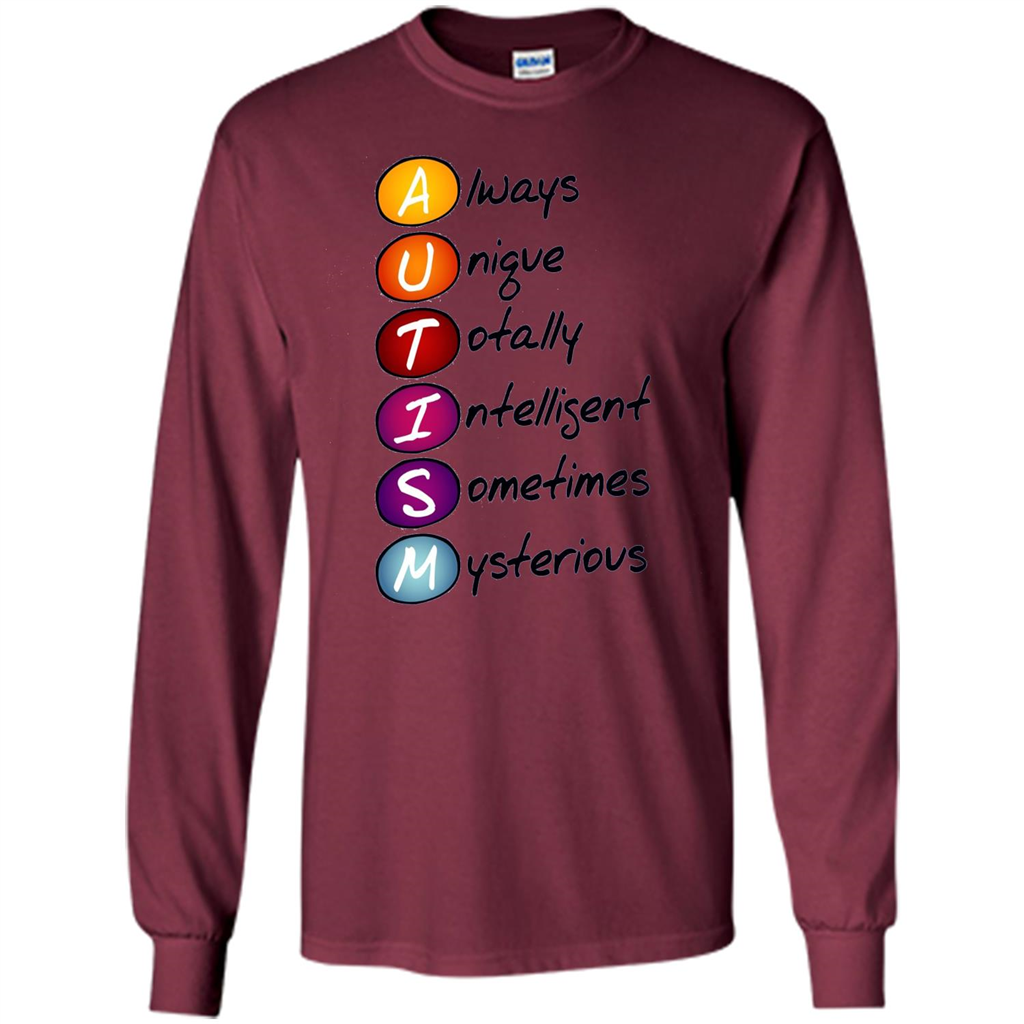Autism Awareness Definition T-shirt Maroon