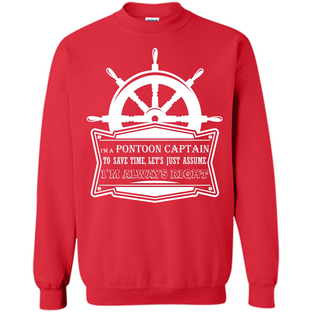 I'm A Pontoon Captain T-shirt Red