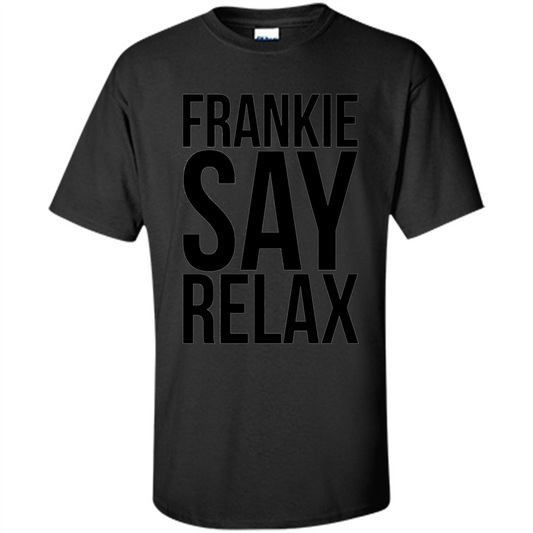Music Lover T-shirt Frankie Say Relax Black