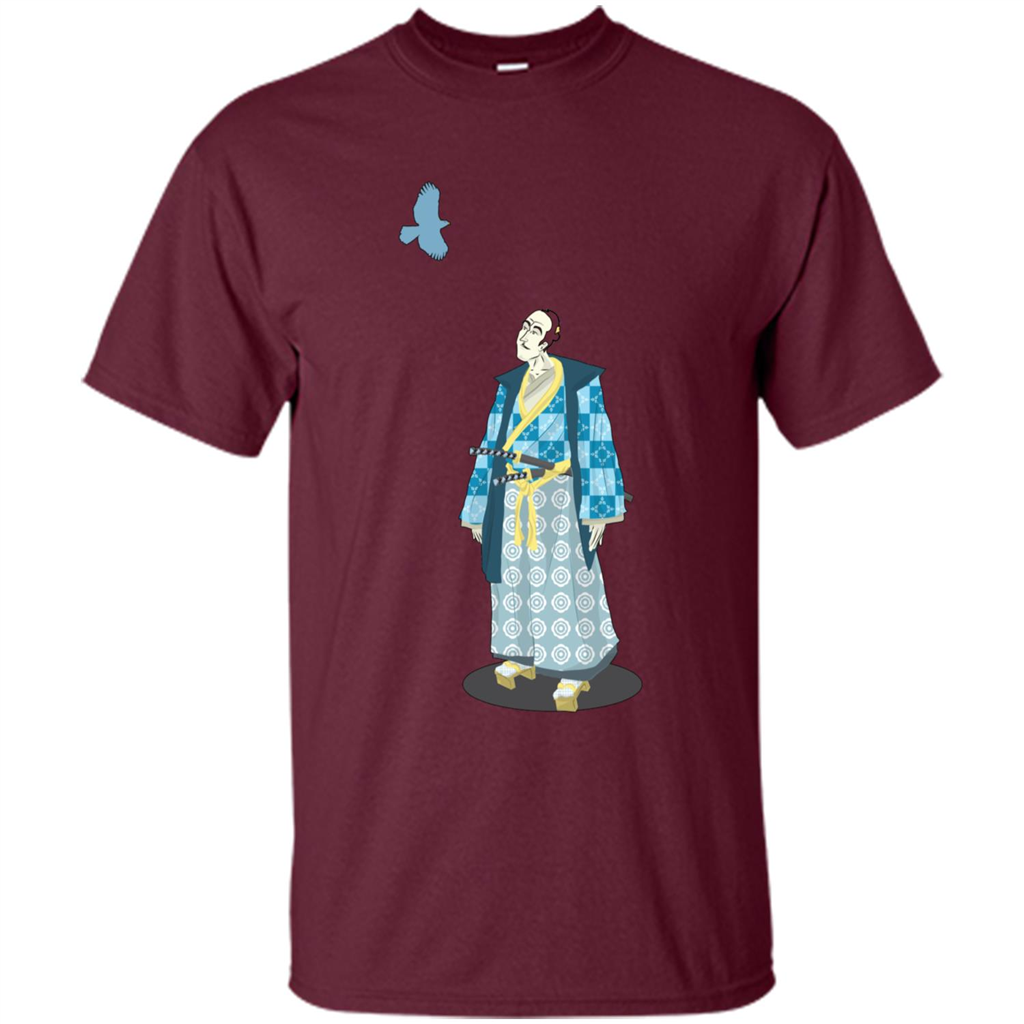 Samurai Serenity tshirt Maroon