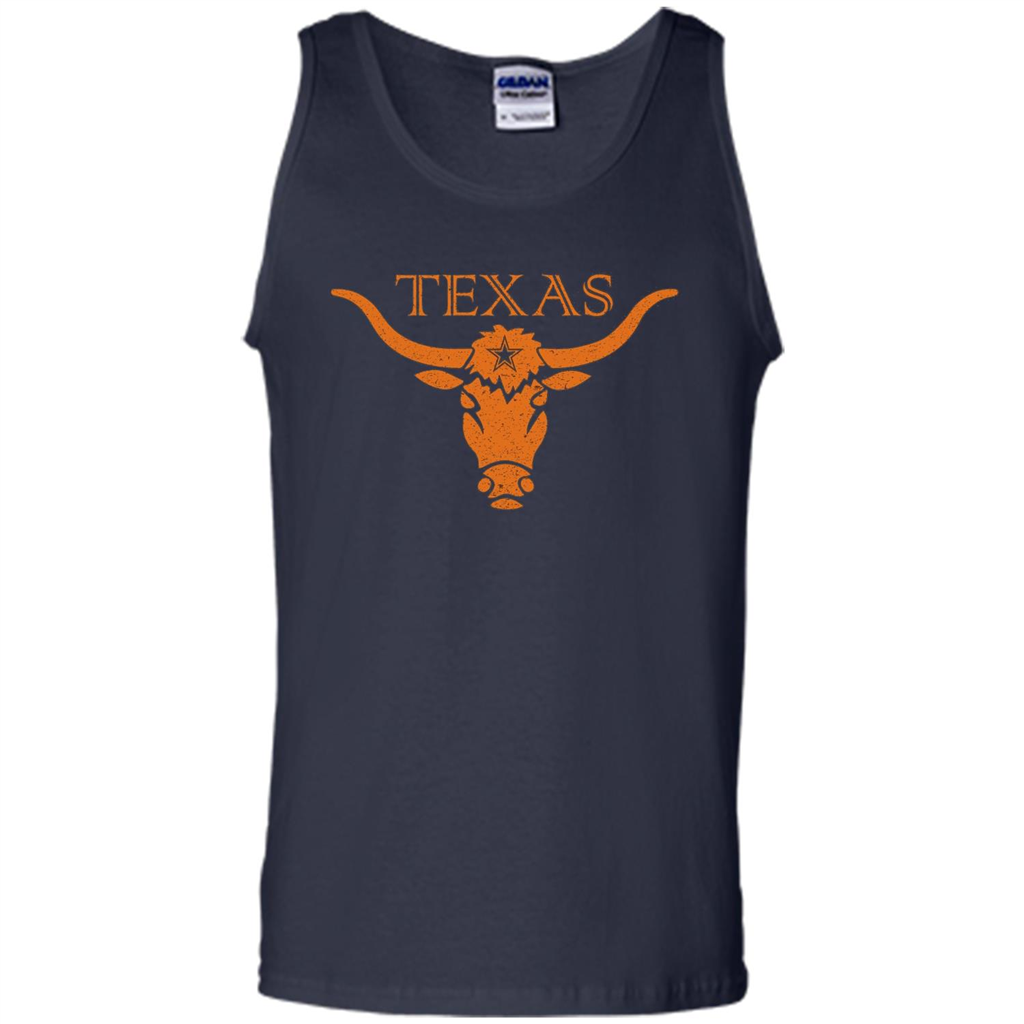 Orange Texas Longhorn Bull T-shirt Navy