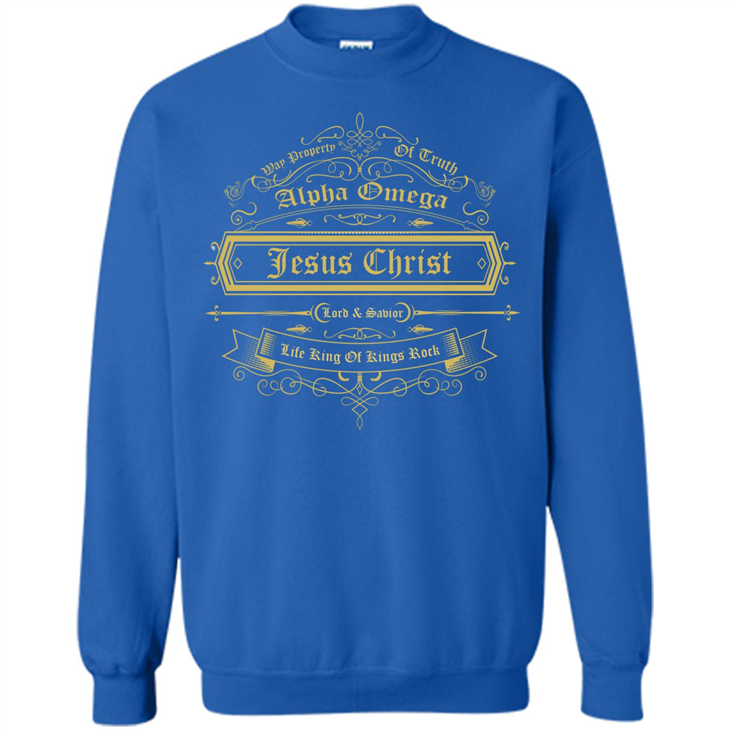 Christian T-shirt Way Property Of Truth Jesus Christ Alpha Omega Lord Royal
