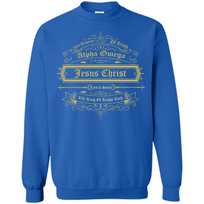 Christian T-shirt Way Property Of Truth Jesus Christ Alpha Omega Lord Royal