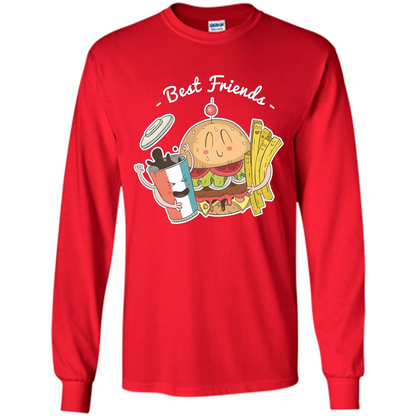 Burger Lover T-shirt Best Friends Delicious Red