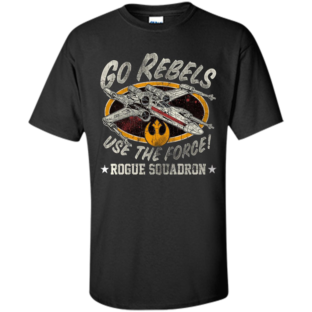 Rogue Squadron Graphic T-shirt Go Rebels Use The Force Black