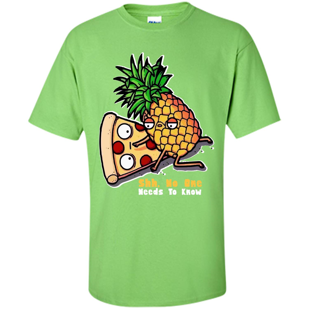 Pizza. Shh, No One Needs To Know T-shirt Lime