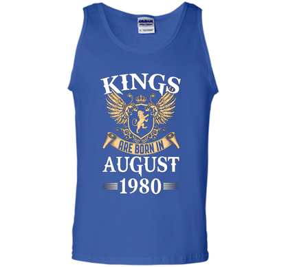 Kings Legendds Are Born In August 1980 Birthday Gift t-shirt Royal