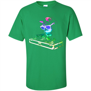 Cat Lover T-shirt House Cat Rainbow DJ Kitty