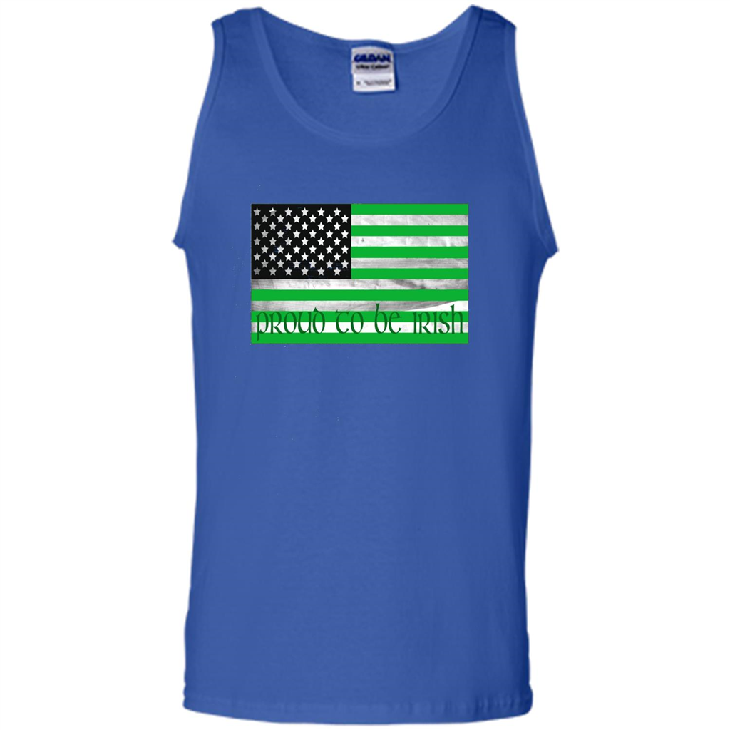 Proud To Be Irish T-shirt USA Flag Patriot Royal