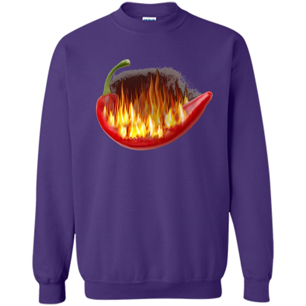 Hot Pepper On Fire T-shirt Purple