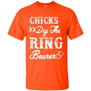 Ring Bearer T-shirt Chicks Dig The Ring Bearer