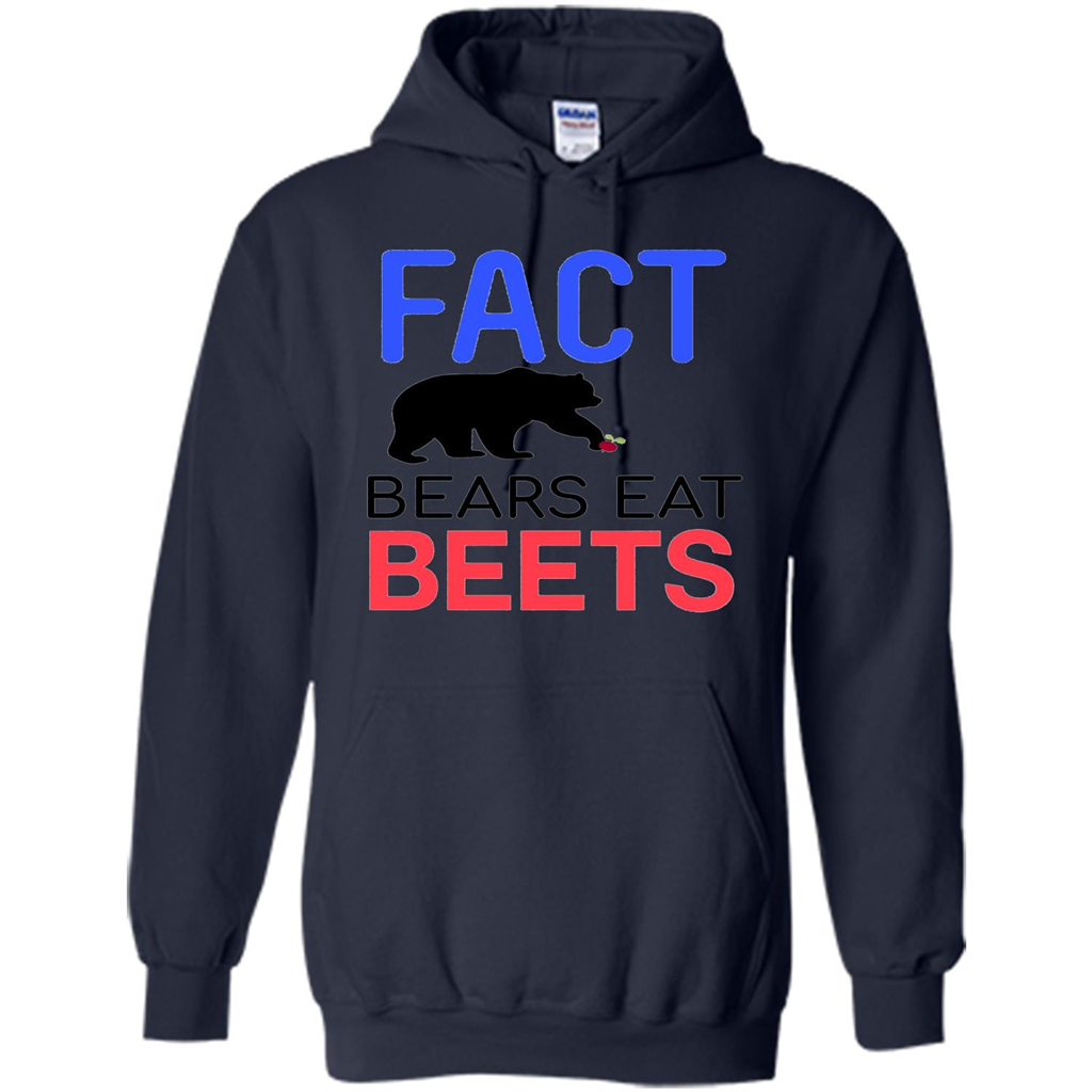 FACT Bears Eat Beets T-shirt Funny Men Women Novelty Gift Navy