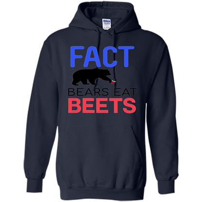 FACT Bears Eat Beets T-shirt Funny Men Women Novelty Gift Navy