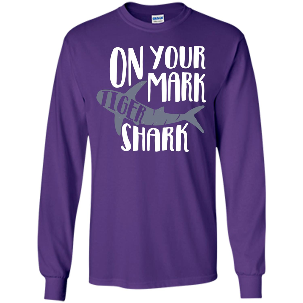Tiger Shark T-shirt On Your Mark Tiger Shark T-shirt Purple