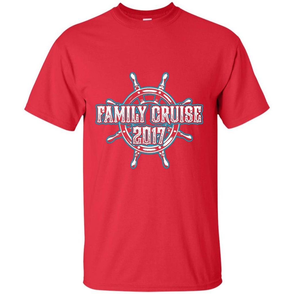 Family Cruise 2017 T-Shirt Family Vacation T-shirt Red