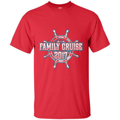 Family Cruise 2017 T-Shirt Family Vacation T-shirt Red