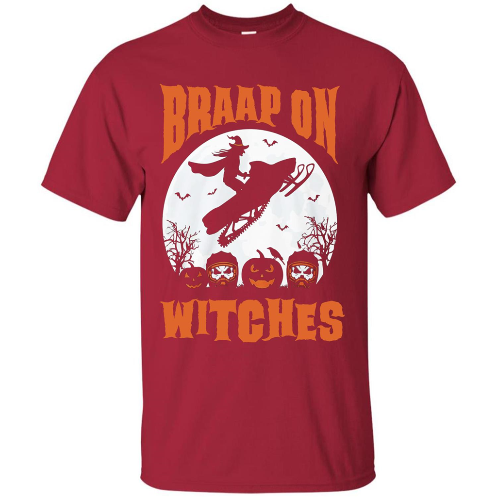 Halloween T-shirt Braap On Witches T-shirt Cardinal