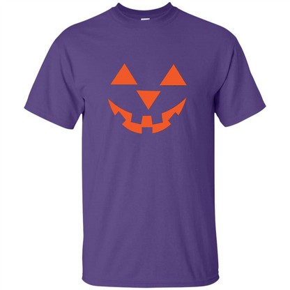Pumpkin Head Jack O' Lantern Smiling Face Halloween T-shirt