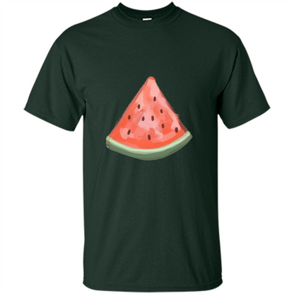 Summer T-shirtt Watermelon Slice Forest Green