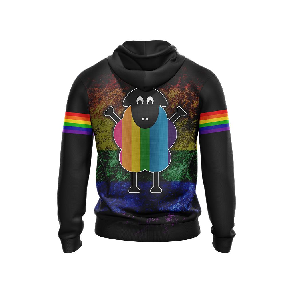 LGBT - I Am Rainbow Sheep Of The The Family Unisex Zip Up Hoodie