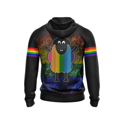 LGBT - I Am Rainbow Sheep Of The The Family Unisex Zip Up Hoodie