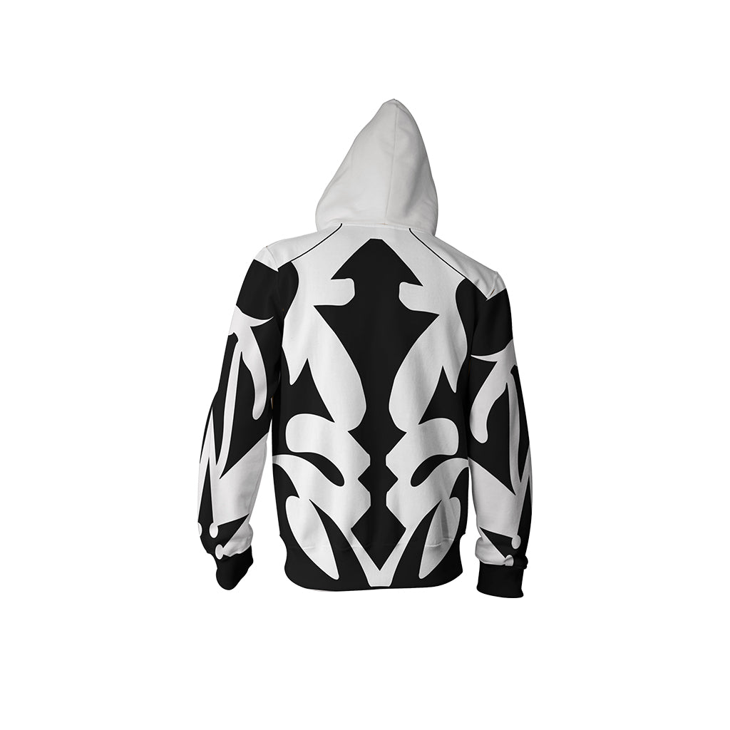 Kingdom Hearts Xemnas Cosplay Video Game Zip Up Hoodie Jacket